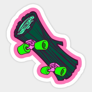 Log Skateboard Sticker